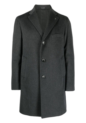 Tagliatore single-breasted virgin wool blend coat - Grey