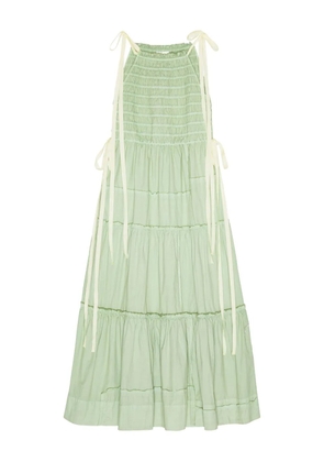 GANNI tiered dress - Green