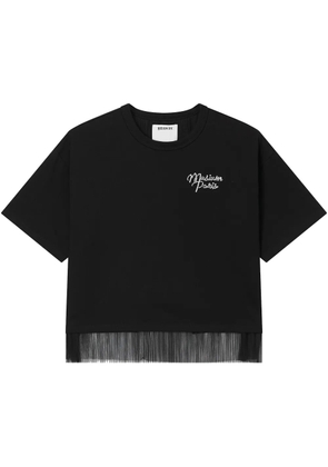 Musium Div. logo-embroidered T-shirt - Black