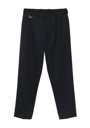 Low Brand ring-detail straight-leg trousers - Blue
