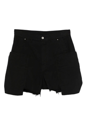 Rick Owens DRKSHDW pocket frayed shorts - Black