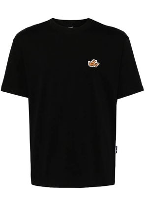 Ground Zero appliqué-detail cotton T-shirt - Black