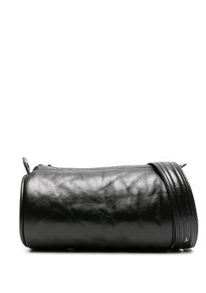 Marine Serre Billow leather crossbody bag - Black