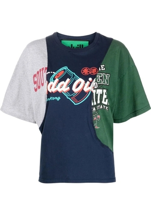 colville upcycled patchwork T-shirt - Blue