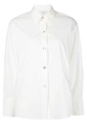 Vince tie-back long-sleeve shirt - White