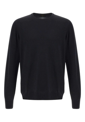 Gran Sasso crew-neck ribbed-trims sweater - Black