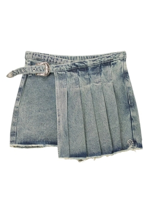 Musium Div. pleated skorts - Blue