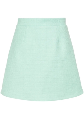 Patou tweed mini skirt - Green