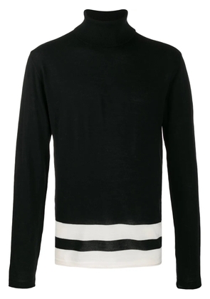 Paura stripe detail jumper - Black