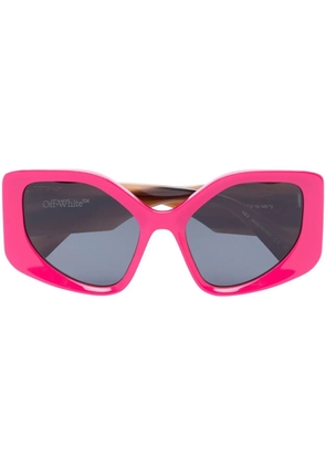 Off-White Eyewear Denver logo-print sunglasses - Pink