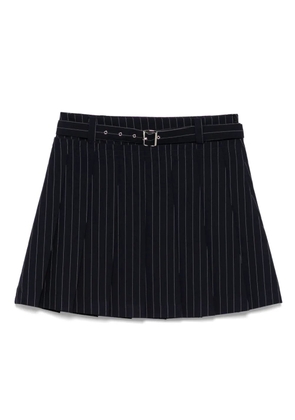 tout a coup striped pleated skirt - Blue