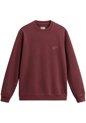 Woolrich logo-embroidered cotton sweatshirt