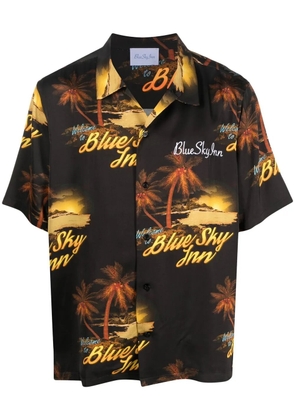 BLUE SKY INN graphic-print short-sleeve shirt - Black