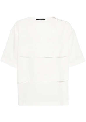 SONGZIO layered drop-shoulder T-shirt - White