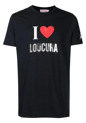 Amir Slama slogan-print cotton T-shirt - Black