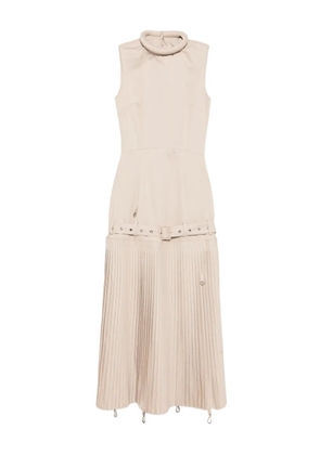 Rokh Overturn dress - Neutrals