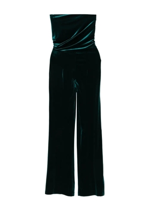 SO ALLURE bandeau velvet jumpsuit - Green