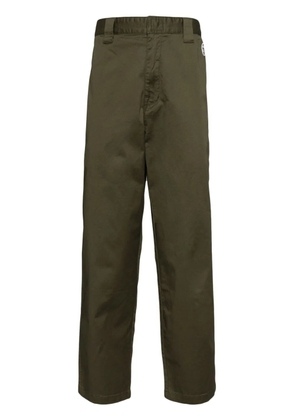 AAPE BY *A BATHING APE® logo-patched trousers - Green