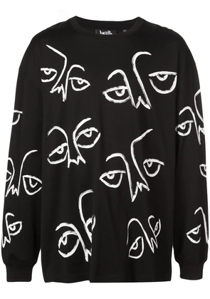 Haculla Stroke Of A Kind longsleeve T-shirt - Black