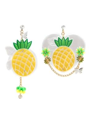 Amir Slama Bijoux pineapple drop earrings - Yellow