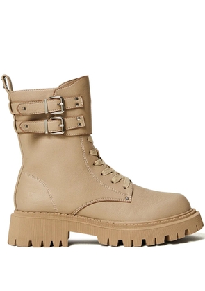 TWINSET Myfo combat boots - Neutrals