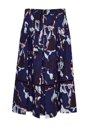 3.1 Phillip Lim belted skirts - NAVY MULTI