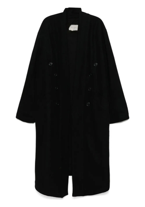Greg Lauren GL1 button spine coat - Black