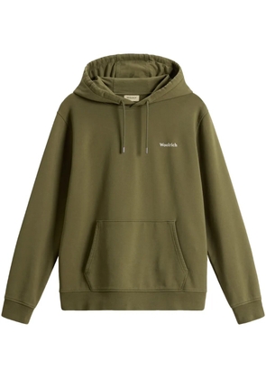 Woolrich logo-print hoodie - Green