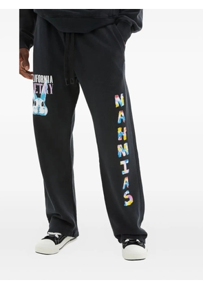 Nahmias graphic-print logo sweatpants - Black