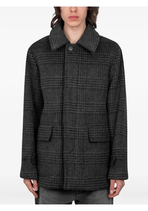 Another Aspect tartan-pattern jacket - Grey