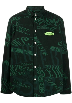 Iceberg logo-print shirt - Green