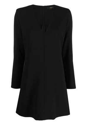 Seventy Loguette V-neck minidress - Black