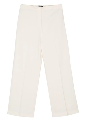 Theory wide-leg crepe trousers - White