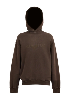 Helmut Lang Laser Studio logo-detailed hoodie - Brown