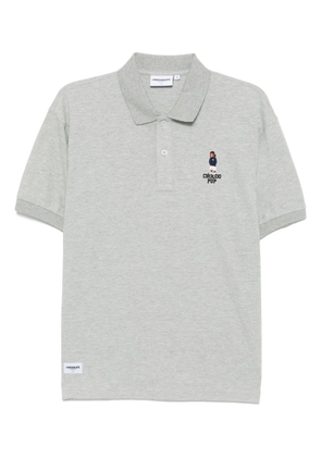 CHOCOOLATE logo-embroidered polo shirt - Grey