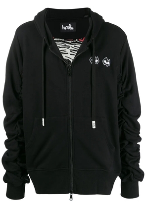 Haculla embroidered detail hoodie - Black
