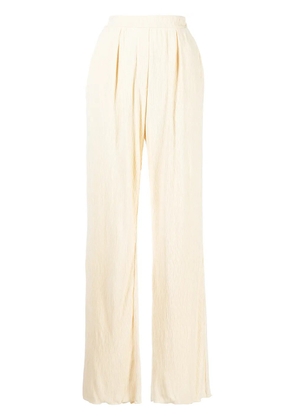 Simkhai plissé straight-leg trousers - Yellow