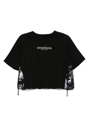 Musium Div. logo-embroidered T-shirt - Black