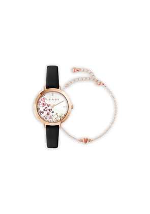 Ted Baker Ammy Hearts 34mm and bracelet set - White
