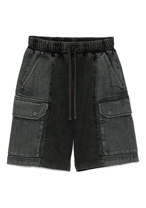 FIVE CM logo-patch cargo shorts - Black