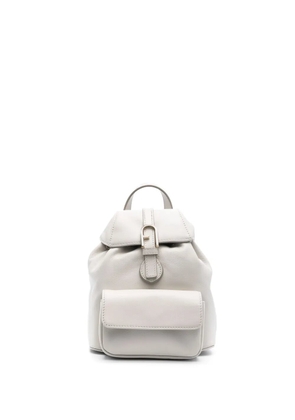 Furla Flow leather backpack - Grey
