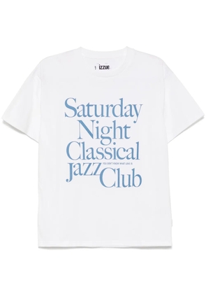 izzue slogan-print T-shirt - White