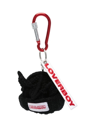 Charles Jeffrey Loverboy Chunky Ears Beanie keyring - Black