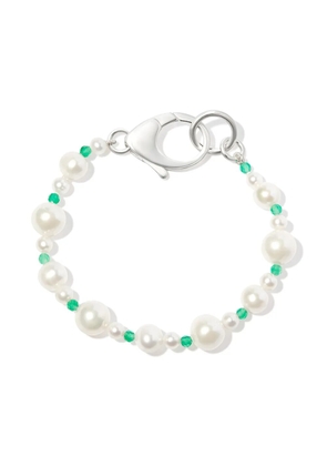 Hatton Labs silver Pebbles pearl and bead bracelet
