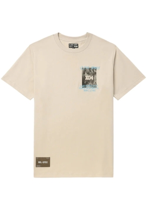 izzue graphic-print cotton T-shirt - Neutrals