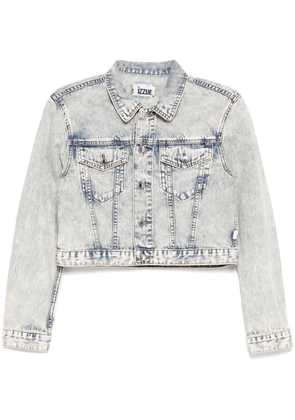 izzue cropped denim jacket - Blue