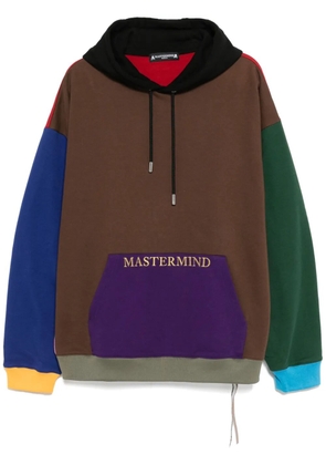 Mastermind World patchwork hoodie - Brown