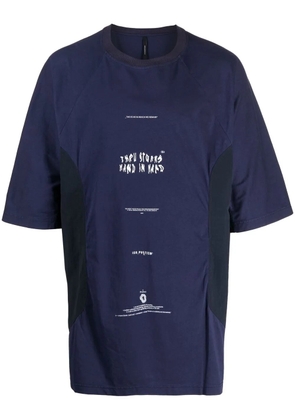 ISO.POETISM logo-print T-shirt - Blue