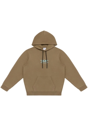 COUNTY OF MILAN Vintage Logo cotton hoodie - Brown