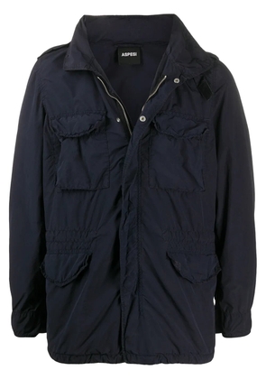 ASPESI hooded zipped jacket - Blue